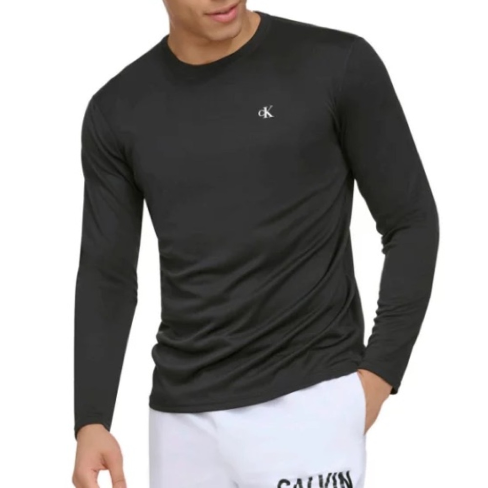 2/60$ CALVIN KLEIN SWIMWEAR long sleeves black sweatshirt size XL‎ NWT
